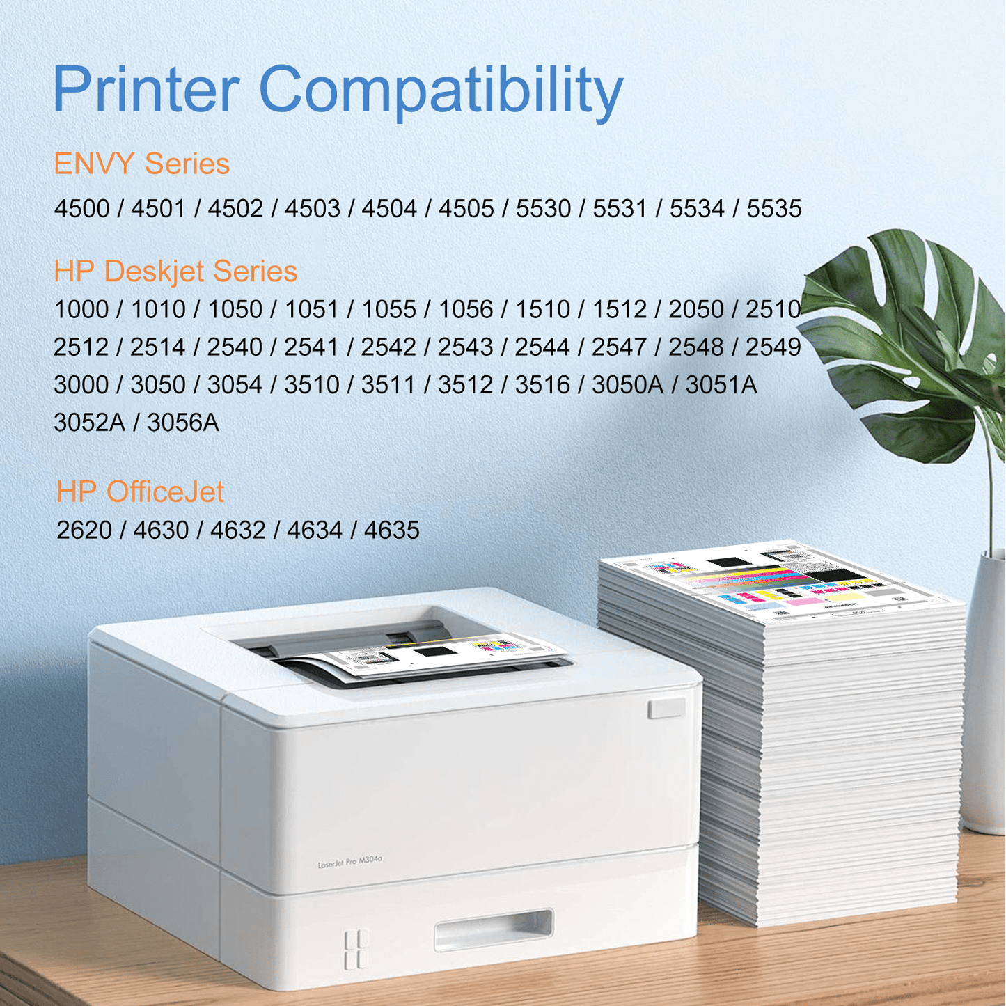 61XL Ink Cartridges for HP 61 Ink Cartridge for HP Envy 4500 5530 Deskjet 1000 1010 1510 2540 3050 Officejet 2620 4630 Printer Ink(2-Pack, Black, Tri-color)