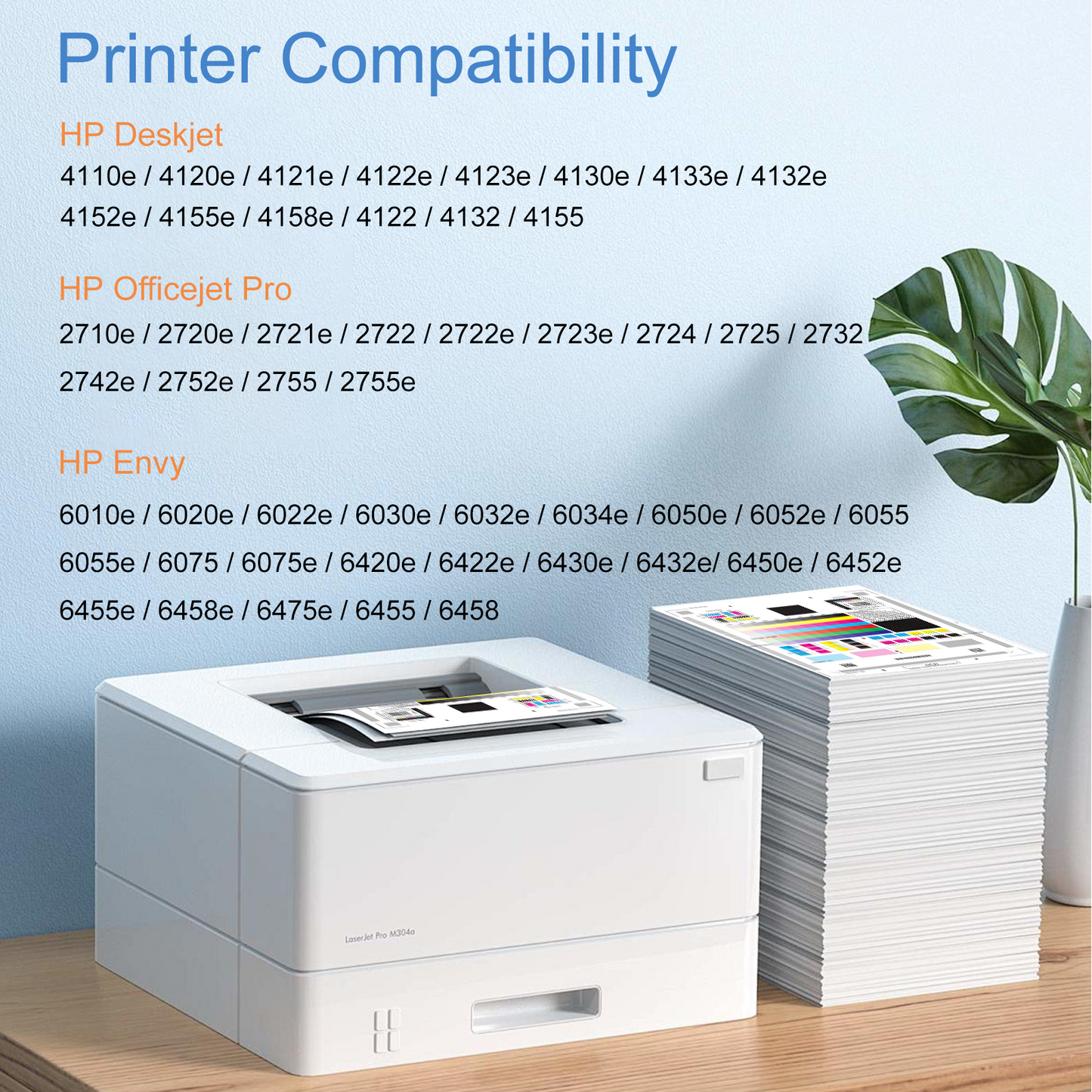 67XL Ink for HP 67 Ink Cartridge for HP Ink 67 for HP DeskJet 2700 2700e 2752 2752e 2755 2755e Envy 6000 6055 6055e Printers (Black, Tri-color)