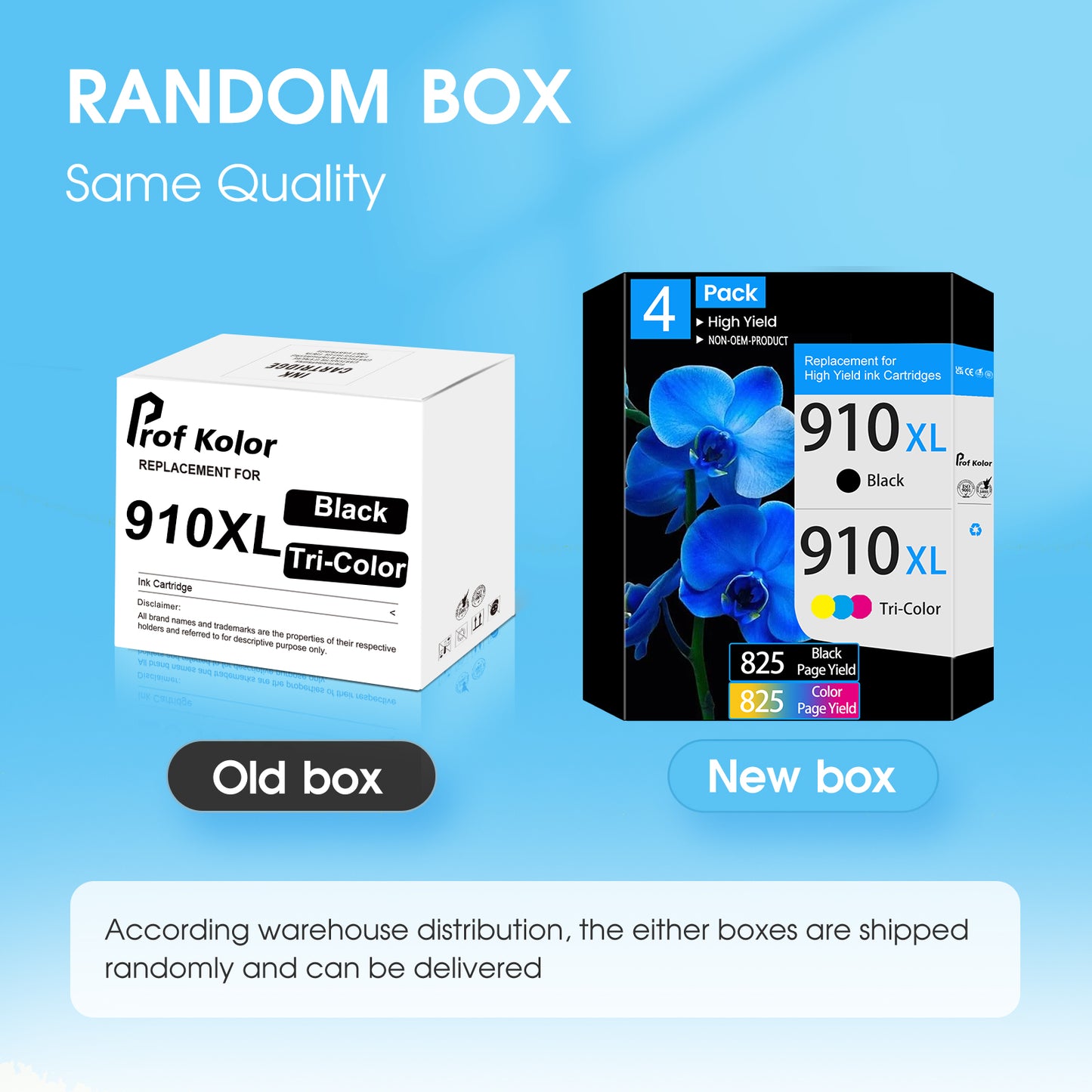 910 Ink Cartridges Combo Pack | for 910 HP Ink | 910 HP Printer Ink | 4 Pack, Black, Cyan, Magenta, Yellow